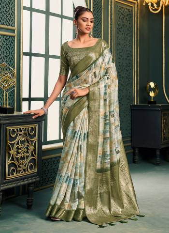 Looking These Party Wear Saree in Fine Colored.These Saree And Blouse is Fabricated On Modal Cotton.Its Beautified With Weaving Jari Border Pallu Designer With Digital Printed.