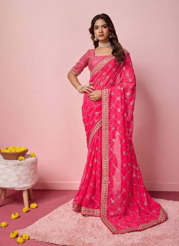 Garb These Party Wear Saree in Fine Colored.These Saree Are Georgette And Blouse is Georgette Fabricated.Its Beautified With Designer Coding,Sequance Embroidery Work.