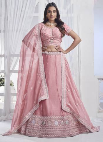 For A Designer Look,Grab These Lehenga Choli in Fine Colored.These Lehenga And Blouse Are Fabricated On Organza Pair With Organza Dupatta.Its Beautified With Designer Multy Thread,Sequance Embroidery Work.