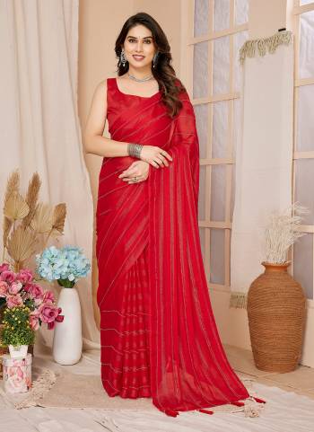 Garb These Party Wear Ready To Wear Saree in Fine Colored.These Saree Are Georgette And Blouse is Art Silk Fabricated.Its Beautified With Wevon Designer With Swarovski Work.