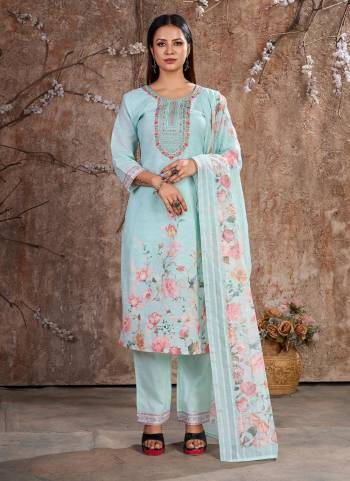 Attrective These Party Wear Suit in Fine Colored Pair With Bottom And Dupatta.These Top And Dupatta Are Lilen Cotton And Pair With Cotton Bottom.Its Beautified With Cotton Inner.Its Beautified With Floral Printed With Designer Embroidery Work.