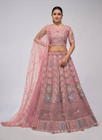 For A Fancy Designer Look,Grab These Lehenga Choli With Dupatta in Fine Colored.These Lehenga And Choli Are Soft Net And Dupatta Are Fabricated On Soft Net Pair.Its Beautified With Designer Sequance Embroidery,Stone Work.