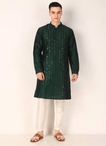 For A Festive Wear,Grab These Readymade Kurta With Payjama Pair in Fine Colored.These Kurta Are Khadi Silk And Payjama Are Art Silk Fabricated on Pair.Its Beautified With Designer Mirror Embroidery Work.