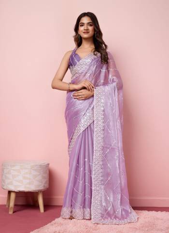 Garb These Party Wear Saree in Fine Colored.These Saree Are Burberry Silk And Blouse is Art Silk Fabricated.Its Beautified With Designer Sequance Embroidery Work.