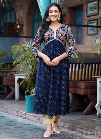 Looking These Beautiful Looking Readymade Long Kurti.These Kurti Are Rayon Fabricated.Its Beautified With Disigner Foil Printed With Pocket.