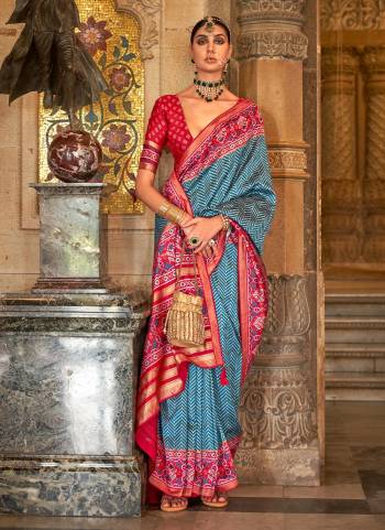 Garb These Party Wear Saree in Fine Colored.These Saree And Blouse is Fabricated On S V P Silk.Its Beautified With Weaving Jari Border Pallu Designer With Printed.