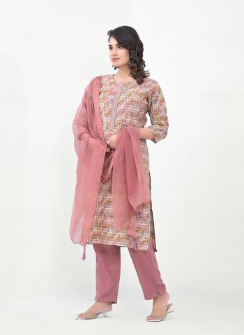 Garb These Beautiful Looking Readymade Suits.These Top Are Modal Cotton And Bottom Are Modal Cotton And Dupatta Are Art Silk Fabricated.Its Beautified With Disigner Printed With Embroidery Work.