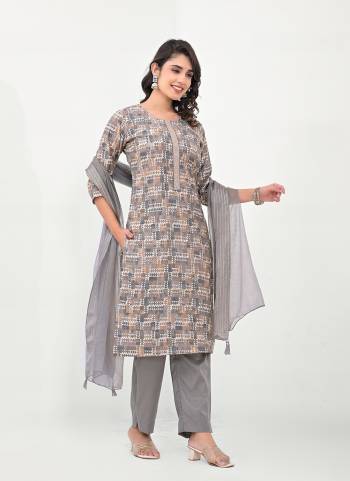 Garb These Beautiful Looking Readymade Suits.These Top Are Modal Cotton And Bottom Are Modal Cotton And Dupatta Are Art Silk Fabricated.Its Beautified With Disigner Printed With Embroidery Work.