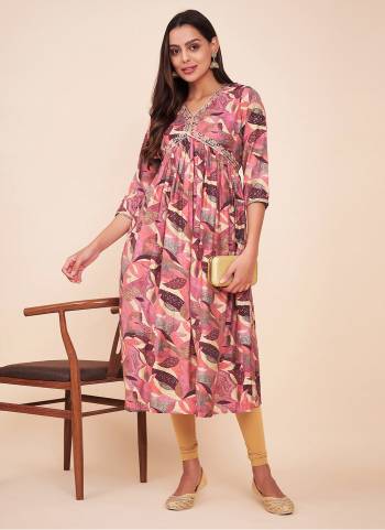 Looking These Beautiful Looking Readymade Long Kurti.These Kurti Are Silk Blend Fabricated.Its Beautified With Disigner Printed.