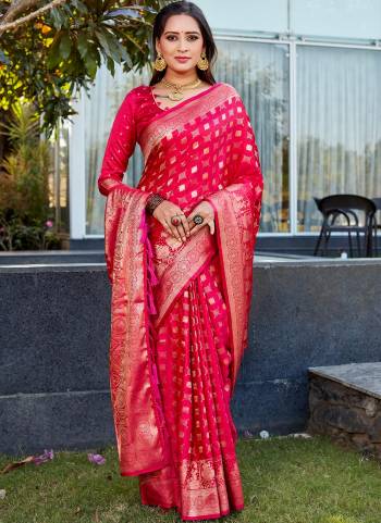 Looking These Festive Wear Saree in Fine Colored.These Saree And Blouse is Fabricated On Satin Silk.Its Beautified With Weaving Jacquard Jari Designer.