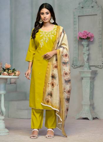 Attrective These Beautiful Looking Partywear Readymade Suits.These Top Are Rayon Cotton And Bottom Are Rayon Cotton And Dupatta Are Banarasi Fabricated.Its Beautified With Disigner Embroidery Work,Printed Dupatta.