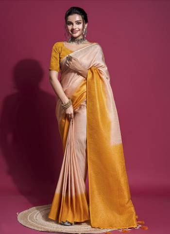 Looking These Party Wear Saree in Fine Colored.These Saree And Blouse is Fabricated On Soft Silk.Its Beautified Wevon Tripal Jari Designer.