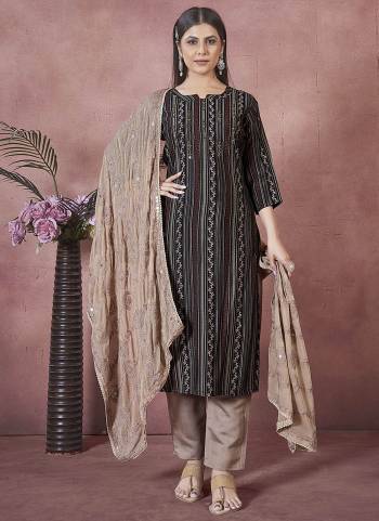 Garb These Beautiful Looking Readymade Suits.These Top And Bottom Are Art Silk And Dupatta Are Art Silk Fabricated.Its Beautified With Disigner Embroidery Work.