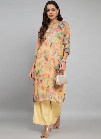 Looking These Beautiful Looking Readymade Long Kurti.These Kurti Are Tissue Silk Fabricated.Its Beautified With Disigner Printed With Embroidery Work.