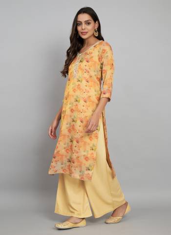 Looking These Beautiful Looking Readymade Long Kurti.These Kurti Are Tissue Silk Fabricated.Its Beautified With Disigner Printed With Embroidery Work.