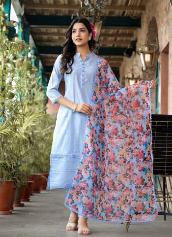 Garb These Beautiful Looking Readymade Suits.These Top Are Silk Blend And Bottom Are Silk Blend And Dupatta Are Organza Fabricated.Its Beautified With Embroidery Work.