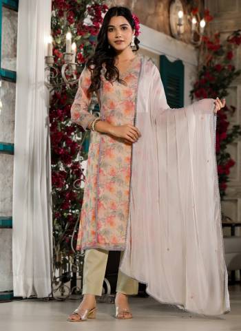 Garb These Beautiful Looking Readymade Suits.These Top Are Chanderi Silk And Bottom Are Chanderi Silk And Dupatta Are Chiffon Fabricated.Its Beautified With Embroidery Work.