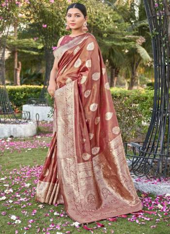 Looking These Party Wear Saree in Fine Colored.These Saree And Blouse is Fabricated On Simmer Silk.Its Beautified With Weaving Jari Border Rich Pallu Designer.