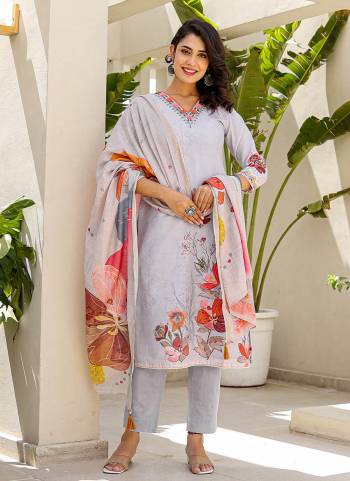 Looking These Beautiful Looking Readymade Suits.These Top Are Linen And Bottom Are Cotton And Dupatta Are Linen Fabricated.Its Beautified With Disigner Digital Printed.