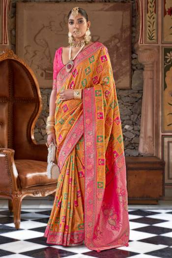 Looking These Fastival Wear Saree in Fine Colored.These Saree And Blouse is Fabricated On J P W Silk Banarasi Broket.Its Beautified With Weaving Broket Jari Designer.