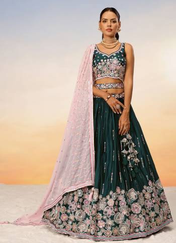 Attrective Looking This Partywear Fine Color Heavy Designer Choli Fabric Satin And Lahenga Satin And Dupatta Organza In Fabricated Beautified With Attrective Designer Thread,Sequance Embroidery Work. Buy Now.