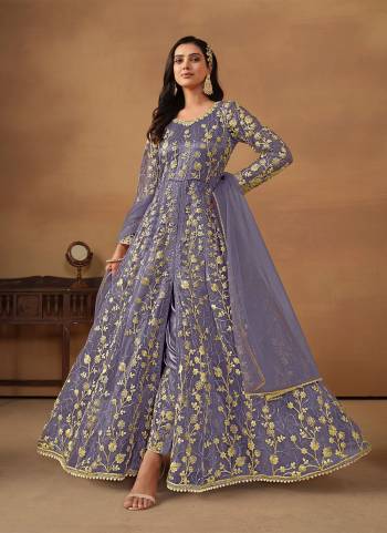 Garb These Party Wear Anarkali Suit in Fine Colored Pair With Bottom And Dupatta.These Top Are Net And Dupatta Are Fabricated On Net Pair With Satin Bottom.Its Beautified With Satin Inner.Its Beautified With Designer Heavy Embroidery Work.