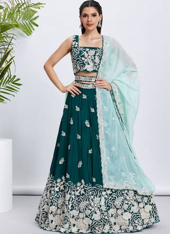 Attrective Looking This Partywear Fine Color Heavy Designer Choli Fabric Georgette And Lahenga Georgette And Dupatta Organza In Fabricated Beautified With Attrective Designer Thread,Sequance Embroidery Work. Buy Now.