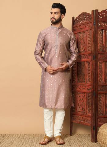 Looking These Party Wear Mans Wear Kutra Payjama wearing this fashionable. Tailored Kurta Are Silk And Payjama Raymond Cotton finest Silk Fabriced With Mirror,Thread Embroidery Work and fashioned with a banded collar for a dash of style.