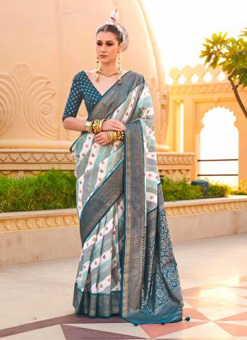 Attrective These Festival Wear Saree in Fine Colored.These Saree And Blouse is Fabricated On S V P Silk.Its Beautified With Weaving Jari Border Pallu Designer With Printed.