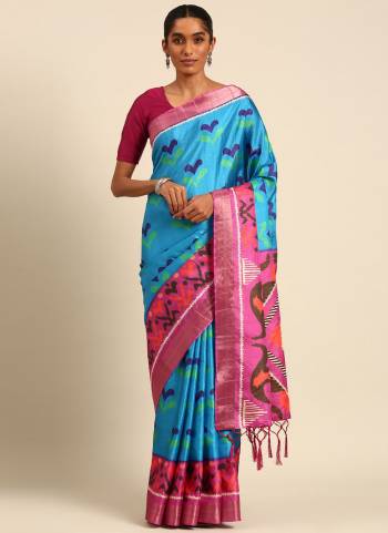 Looking These Fastive Wear Saree in Fine Colored.These Saree And Blouse is Fabricated On Cotton.Its Beautified With Weavon Designer Borser With Digital Printed.