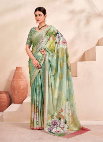 Attrective Look These Festive Wear Saree in Fine Colored.These Saree And Blouse is Fabricated On Crepe Soft Silk.Its Beautified With Designer Digital Printed.