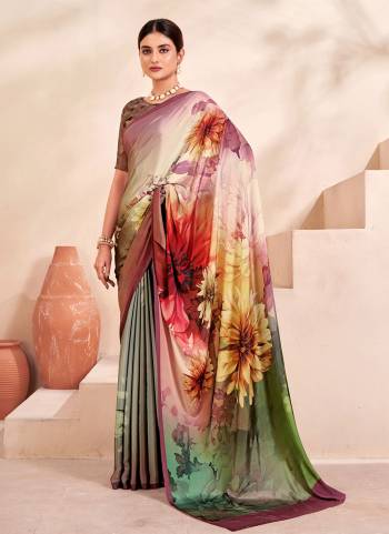 Attrective Look These Festive Wear Saree in Fine Colored.These Saree And Blouse is Fabricated On Crepe Soft Silk.Its Beautified With Designer Digital Printed.