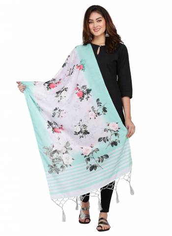 Grab These Beautiful Ethnic Colored Dupatta.This Dupatta is Fabricated On Smart Muslin Cotton Fabric . It Is Beautified With Beautiful Digital Prints And Ethnic Tussels On Pallu Side.