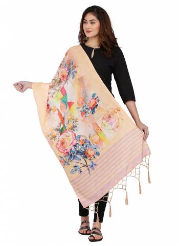 Grab These Beautiful Ethnic Colored Dupatta.This Dupatta is Fabricated On Smart Muslin Cotton Fabric . It Is Beautified With Beautiful Digital Prints And Ethnic Tussels On Pallu Side.