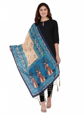 Grab These Beautiful Ethnic Colored Dupatta.This Dupatta is Fabricated On Smart Muslin Cotton Fabric . It Is Beautified With Beautiful Digital Prints And Ethnic Tussels On Pallu Side.