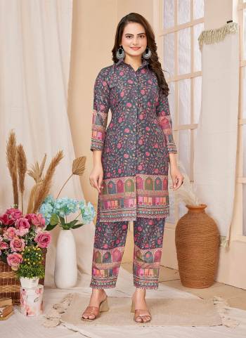 Grab These Attrective Readymade Co-Ord Top With Bottom Set in Fine Colored. These Top And Bottom Are Fabricated On Rayon Pair. Its Beautified With Designer Digital Printed.