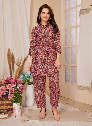 Grab These Attrective Readymade Co-Ord Top With Bottom Set in Fine Colored. These Top And Bottom Are Fabricated On Rayon Pair. Its Beautified With Designer Digital Printed.