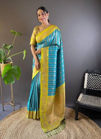 Original Soft Silk Sarees With Dual Original Zari Linings All Over The Body Having Contrast Rich Woven Pallu With Tassels And Contrast Satin Unique Zari Woven Border.