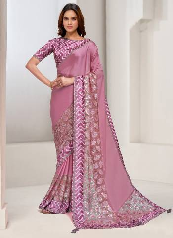 Look Attrective These Designer Party Wear Saree in Fine Colored.These Saree Are Crepe Georgette And Blouse Satin Silk  is Fabricated.Its Beautified Desiger Hand Work.