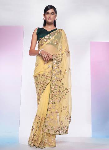 Grab These Party Wear Saree in Fine Colored.These Saree is Fabricated On Simmer Pair With Art Silk Blouse.Its Beautified With Designer Embroidery Work.