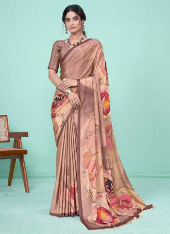 Attrective Look These Party Wear Saree in Fine Colored.These Saree And Blouse is Fabricated On Crepe Soft Silk.Its Beautified With Designer Digital Printed.