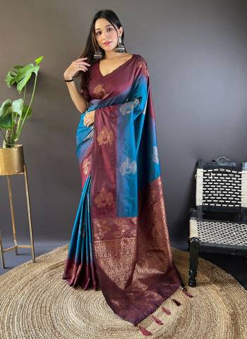  Looking These Party Wear Saree in Fine Colored.These Saree And Blouse is Fabricated On Soft Silk.Its Beautified With Weaving Jari Border Jari Designer.