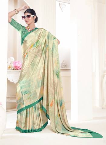 Attrective Look These Party Wear Saree in Fine Colored.These Saree And Blouse is Fabricated On Crepe Soft Silk.Its Beautified With Designer Digital Printed.