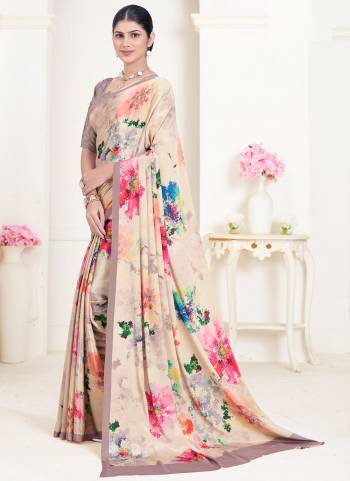 Attrective Look These Party Wear Saree in Fine Colored.These Saree And Blouse is Fabricated On Crepe Soft Silk.Its Beautified With Designer Digital Printed.