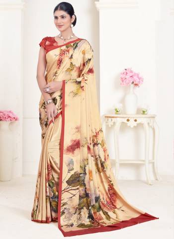 Attrective Look These Party Wear Saree in Fine Colored.These Saree And Blouse is Fabricated On Crepe Soft Silk.Its Beautified With Designer Digital Printed.