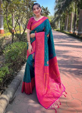 Garb These Party Wear Saree in Fine Colored.These Saree And Blouse is Fabricated On Soft Silk.Its Beautified With Weaving Jal Designer.