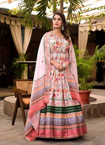 For A Designer Look,Grab These Readymade Gown With Dupatta in Fine Colored.These Gown Are Fabricated On Dola Silk Pair With Chinon Dupatta.Its Beautified With Designer Digital Printed With Neck Line Hand Work.