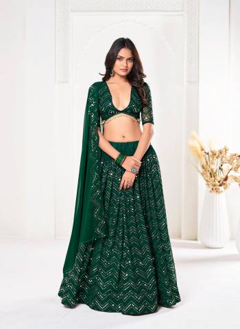 Looking These Party Wear Lehenga Choli in Fine Colored.These Lehenga Are Georgette Choli Are Georgette And Dupatta Are Fabricated On Georgette Pair.Its Beautified With Designer Sequance Embroidery Work.