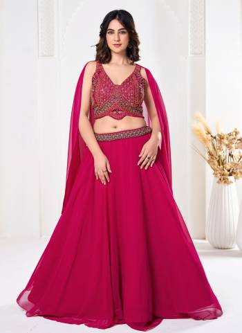 Attrective These Party Wear Lehenga Choli in Fine Colored.These Lehenga Are Georgette Choli Are Georgette And Dupatta Are Fabricated On Georgette Pair.Its Beautified With Designer Sequance Embroidery Work.