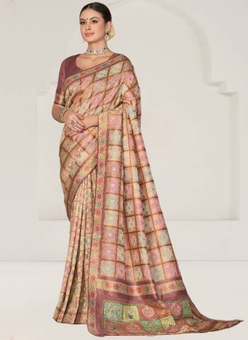 Look Attrective These Designer Party Wear Saree in Fine Colored.These Saree Are Rangkat Tusser Silk And Blouse Rangkat Tussar Silk is Fabricated.Its Beautified Wevon Desiger With Printed,Embroidery Work.